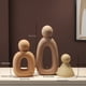 thumbnail image 5 of 3 Figuras Familiares Abstractas: Juego de Estatuas Coleccionables Minimalistas Modernas para Decoración del Hogar y la Oficina, Regalo de Inauguración de la Casa, 5 of 8