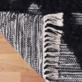 thumbnail image 4 of Superior Raffi Geometric Wool Runner, 2’ 6" x 10', Black/ Ivory, 4 of 5