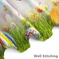 thumbnail image 2 of pipaio 72x84 Inches Easter Shower Curtain Spring Flowers Blossom Grass Colorful Eggs Butterflies Fence Bokeh Shower Curtains for Bathroom Decor Waterproof Polyester Fabric with Hooks, 2 of 6