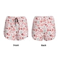 thumbnail image 3 of Balery Hand Drawn Hearts Pantalones cortos deportivos para mujer con forro y dos bolsillos, elásticos, para entrenamiento, gimnasio, yoga-XX-Large, 3 of 7