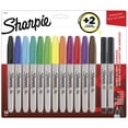 thumbnail image 1 of Juego de rotuladores Sharpie Fine Point con 12 colores surtidos y 2 ultrafinos, 1 of 1