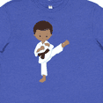 thumbnail image 4 of Inktastic African American Boy, Karate Boy, Black Belt, Kata Youth T-Shirt, 4 of 5