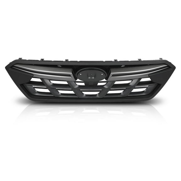 Front Grille Grill Dark Gray Grey & Black Trim Fit For SUBARU Crosstrek 2021-2023