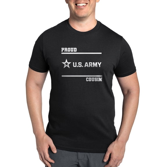 CafePress - Proud Army Cousin White Men's Eco Sport T Shirt - Men's Dark Eco Sport T-Shirt