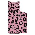 thumbnail image 2 of Pink and Black Of Leopard Print Toddler Nap Mats for Kids Preschool,Sleeping Mat Bag or Kids,Toddler Sleeping Bag,Toddler Nap Mat or Daycare, 2 of 6