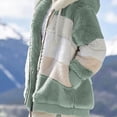 thumbnail image 3 of Chaqueta con capucha para mujer, chaqueta de invierno, sudadera con capucha cálida a la moda, chaquetas tipo pulóver, chaqueta de felpa con cremallera, chaqueta polar, tops, 3 of 4