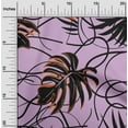 thumbnail image 2 of oneOone Cotton Jersey Purple Fabric Abstract Tropical Leaf Sewing Craft Projects Fabric Prints By Yard 58 Inch Wide, 2 of 4