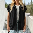 thumbnail image 5 of Lutiedan Cozy Fleece Jacket for Women Snap Button Down Short Sleeve Outwear Casual Baggy Fall Winter Coat with Pockets S-XXL, 5 of 7