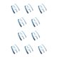 thumbnail image 3 of Qarigey Pulseras de amistad bohemias, de cuerda cómoda, elegante y ajustable, cuerda de mano única, decoración Bohemia para amante, amigo, Azul 10piezas Qarigey CBP366515, 3 of 4