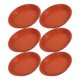 thumbnail image 4 of platillos redondos para macetas, bandeja inferior para macetas de 8,65 pulgadas, bandejas de goteo de plástico para plantas, macetas, color terracota, 4 of 8