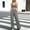 Gray, variant on Women's Summer 2 Piece Casual Outfit, Round Neck Short Sleeve Button Top Elastic Waist Pants with Side Pockets Solid Lightweight Errands Travel Set Navy L