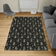 thumbnail image 2 of Owl Turkish Area Rug, Cartoon Style Illustration of Birds on the Branches Mysterious Woods Print, Soft Carpet for Living Room Decor with Distressed Look, 4' X 5.7', Black Dimgray, by Ambesonne, 2 of 4