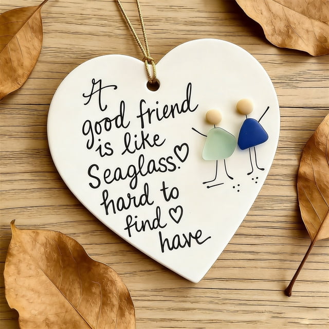 Colgante decorativo de la amistad | Adorno de pared de 8 cm para el hogar y la oficina | Un regalo ideal para amigos y familiares
