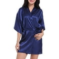 thumbnail image 5 of VintageClothing Women Kimono Satin Bridesmaid with Gold Letter Wedding Short Robe One Size, 5 of 5
