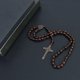 thumbnail image 2 of Blak, Rosario Católico De Madera Hecho A Mano, Collar con Colgante De Cruz, Cuentas De Oración Cristianas, Medalla De San Benito, Cuentas De Rosario Católicas para Mujeres Y Hombres, 2 of 4