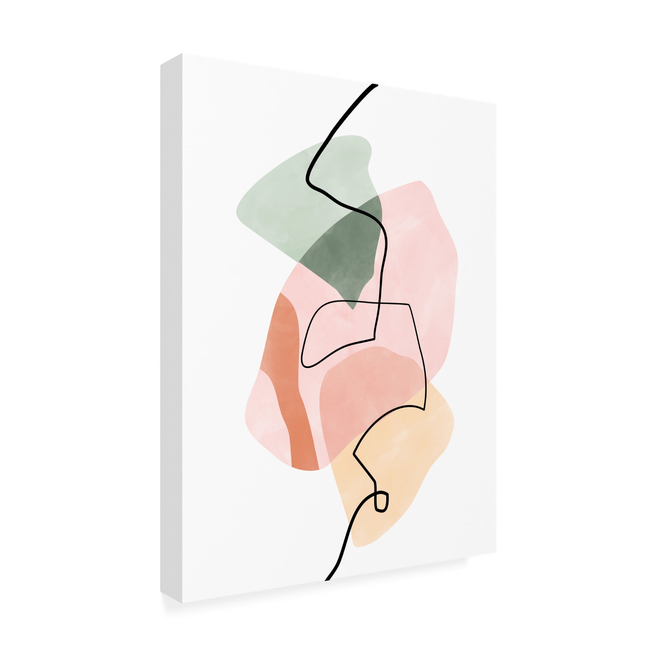 Trademark Fine Art Elena Ristova Pinkgreen29 Canvas Wall Art