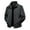 Black, variant on Men's Big and Tall Lightweight Jacket Solid Color Long Sleeve Turndown Collar Woolen Zipper Pocket Outdoor Comfort