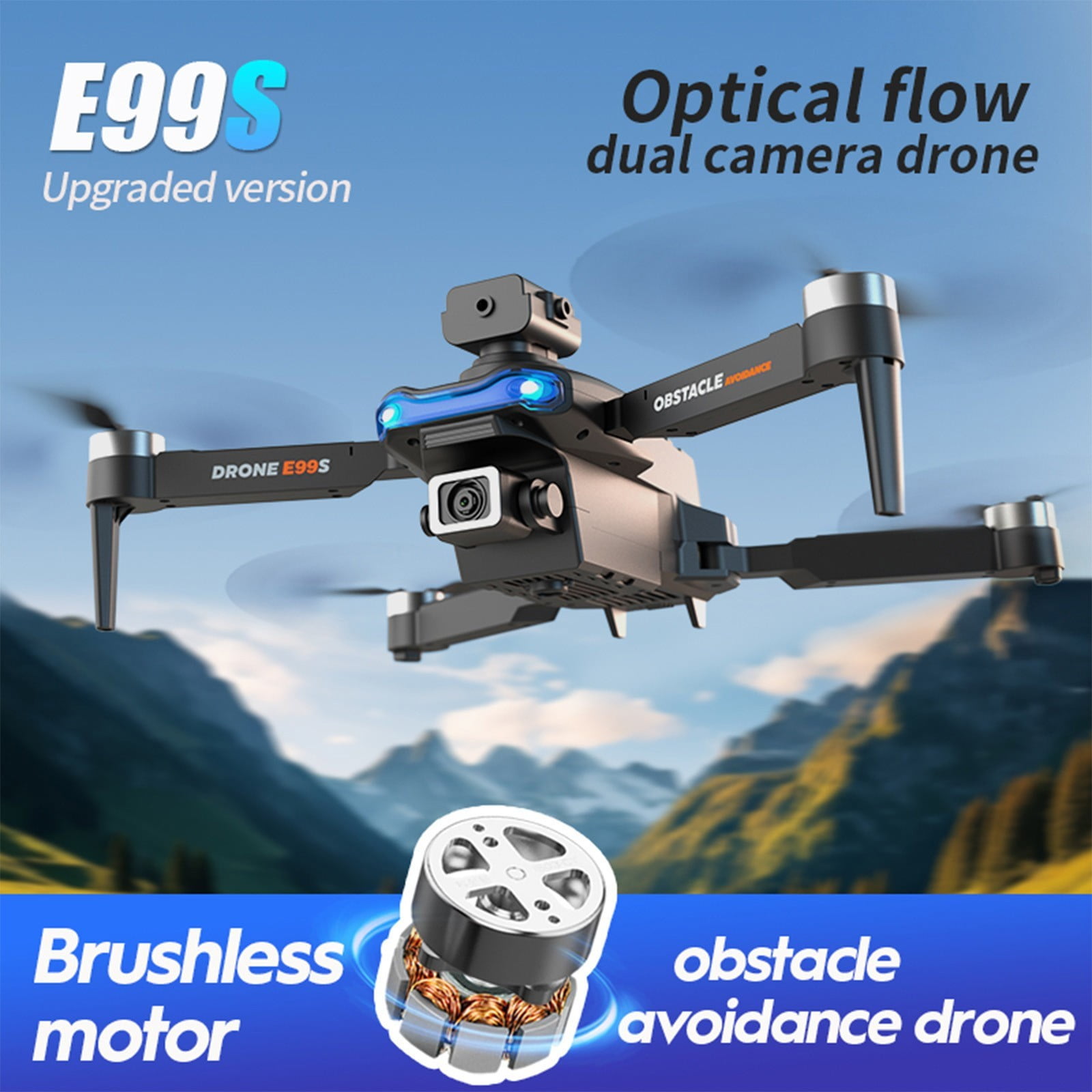 Drone with Camera, Quadcopter with Auto Return, One Click Takeoff And Landing, Folding Body, Remote Control Toys Gifts for Adults