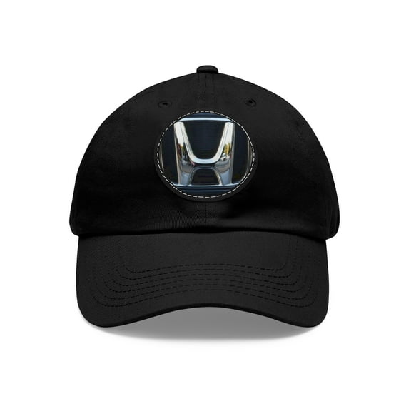 HONDA Dad Hat with Leather Patch (Round)
