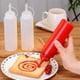 thumbnail image 5 of Botellas exprimibles para condimentos, 6 unidades, 8 oz, con tapa, transparentes, sin BPA, para mostaza, condimentos, ketchup, mostaza, mayonesa y aceite de oliva, 5 of 5