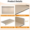 thumbnail image 6 of Shelving Units, ( OAK Color ) 5 Pcs Wire Shelf Covers Foamed PVC Wire Rack Covers for Removable Closet (Not Wood) Pantry Shelves for Cabinet Bathroom Kitchen Shelving Decoration, Oak Display Shelves, 6 of 13
