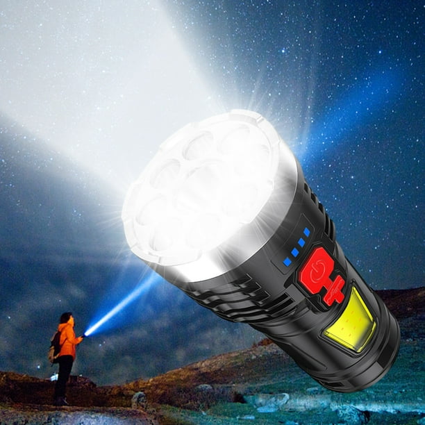Linterna Portátil para Exteriores Led Multifunción Cob Luz Lateral Linterna de Luz Fuerte para El Hogar