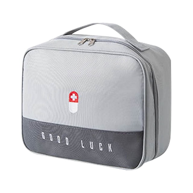 Pompotops Trousse de Premiers Soins Portable, Sac de Rangement de Voyage, avec Mini Sac pour Fournitures Médicales, Convient à la Randonnée Familiale en Plein Air, au Campeur, au Bureau et au Lieu de Travail Liquidation