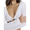 thumbnail image 4 of Mills by Millie Bobby Brown Women's Tie-Front Long Sleeve Sweater, Sizes XXS-XXL, 4 of 5