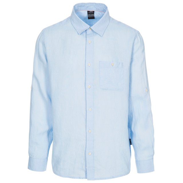 Trespass - Camisa Linley para Hombre (Azul Pálido)