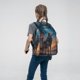 thumbnail image 5 of Disketp Moonlit Night Sky Wolf Mochila Ligera e Impermeable, Mochila de Día Resistente para Viajes, Senderismo y Uso Diario para Hombre y Mujer, 5 of 7