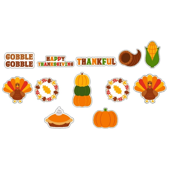 Kids Party Dreams Thanksgiving Cupcake Toppers (Set of 12) – Cute Fall Harvest Designs with Turkeys, Pumpkins, Pie & More | DIY Cupcake Decorations | Handmade in USA | Small Business