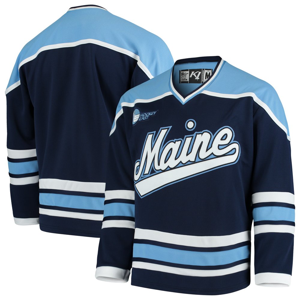 K1 Sportswear Maine Black Bears Replica Hockey Jersey Navy