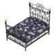 thumbnail image 2 of 1:12 Mini casa de muñecas Cama doble Simulación Escena de vida Cama de princesa Casa de muñecas de hierro Cama doble, 2 of 14