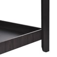 thumbnail image 4 of Wooden Dark End Table, SESSLIFE 2 Tiers Side Table with Storage Shelf, Simplistic Square Bedside Table for Bedroom Living Room, 14.9 (L) x 14.9 (W) x 18.5 (H)inches, X2507, 4 of 7