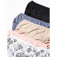 thumbnail image 3 of Women's Just My Size 1210U6 Microfiber Mesh Ultra Light Brief Panty - 6 Pack (Assorted 12), 3 of 4