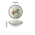 thumbnail image 3 of Qeeadeea/Sauce Dishes For Dipping, Sushi Soy Sauce Dish, 2 Pack Small Dipping Sauce Bowls With Chopsticks Holder, Small Dishes-flowers and birds-set of 2, 3 of 8