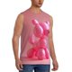 thumbnail image 2 of Fotbe Pink Balloon Puppy Art Men's Camiseta sin Mangas Estampada para Hombres, Playera Casual para Gimnasio, Entrenamiento, Playa-Large, 2 of 7