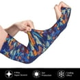 thumbnail image 3 of Balery Colorful Fall Leaves Cooling Arm Sleeves for Men & Women – Breathable, Moisture-Wicking Arm Sleeves for Women, Men & Kids, 3 of 8