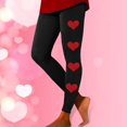 thumbnail image 2 of Women Valentine's Day Leggings Fashion Casual Print Slim Elastic Long Boot Workout Lounge Yoga Legging Pants, 2 of 5