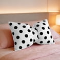 thumbnail image 5 of Velvet Bow Lumbar Throw Pillow 50x33cm – Polka Dot Decorative Cushion for Couch, Bed or Sofa, Soft Rectangular Pillow for Living Room and Nursery Decor, 5 of 5