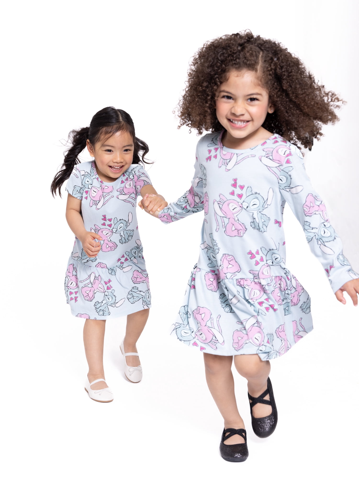 Stitch & Angel Toddler Girls Drop Waist Dress, Sizes 12M-5T