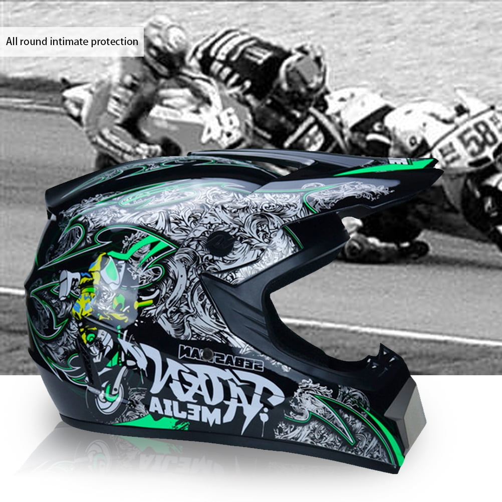 Dirt Bike Helmet Amazon Casco Motocross ILM Refurbish Yellow Youth