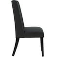 thumbnail image 3 of Modway Baron Chaise de Salle à Manger en Vinyle Rembourré 19.5 Pouces Noir (Ensemble de 2), 3 of 6