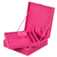 thumbnail image 2 of Jewelry Box,Portable Double Layer Large Jewelry Organizer Jewelry Case Highly Versatile, 2 of 8