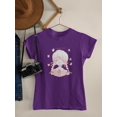 thumbnail image 3 of Anime Girl Smiling T-Shirt Women -Image by Shutterstock, Female Medium, 3 of 4