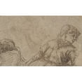 thumbnail image 2 of Jacob de Gheyn II 14x11 Black Ornate Wood Framed Double Matted Museum Art Print Titled: Study of a Young Man (16th Century), 2 of 5