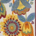 thumbnail image 5 of HomeRoots 479416 3 x 4 ft. Yellow & Teal Floral Non Skid Indoor & Outdoor Rectangle Area Rug, 5 of 6