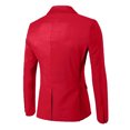 thumbnail image 2 of Huresd Men’s Suit Slim 3-Piece Suit R Business Wedding Party Jacket Vest & Pants Wine 3XL, 2 of 2