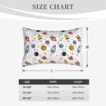 thumbnail image 6 of Daiia Rocket Planets Bedding Waterproof Pillow Protector Zippered Queen – Bed Bug Proof Pillow Encasement-16"x24", 6 of 9