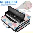 thumbnail image 6 of Zipper Binder with Shoulder Strap 2 inch 3 Ring Waterproof File Folder Organizer Bag 500 Sheet Gingham Heart-shaped Pattern, 6 of 8